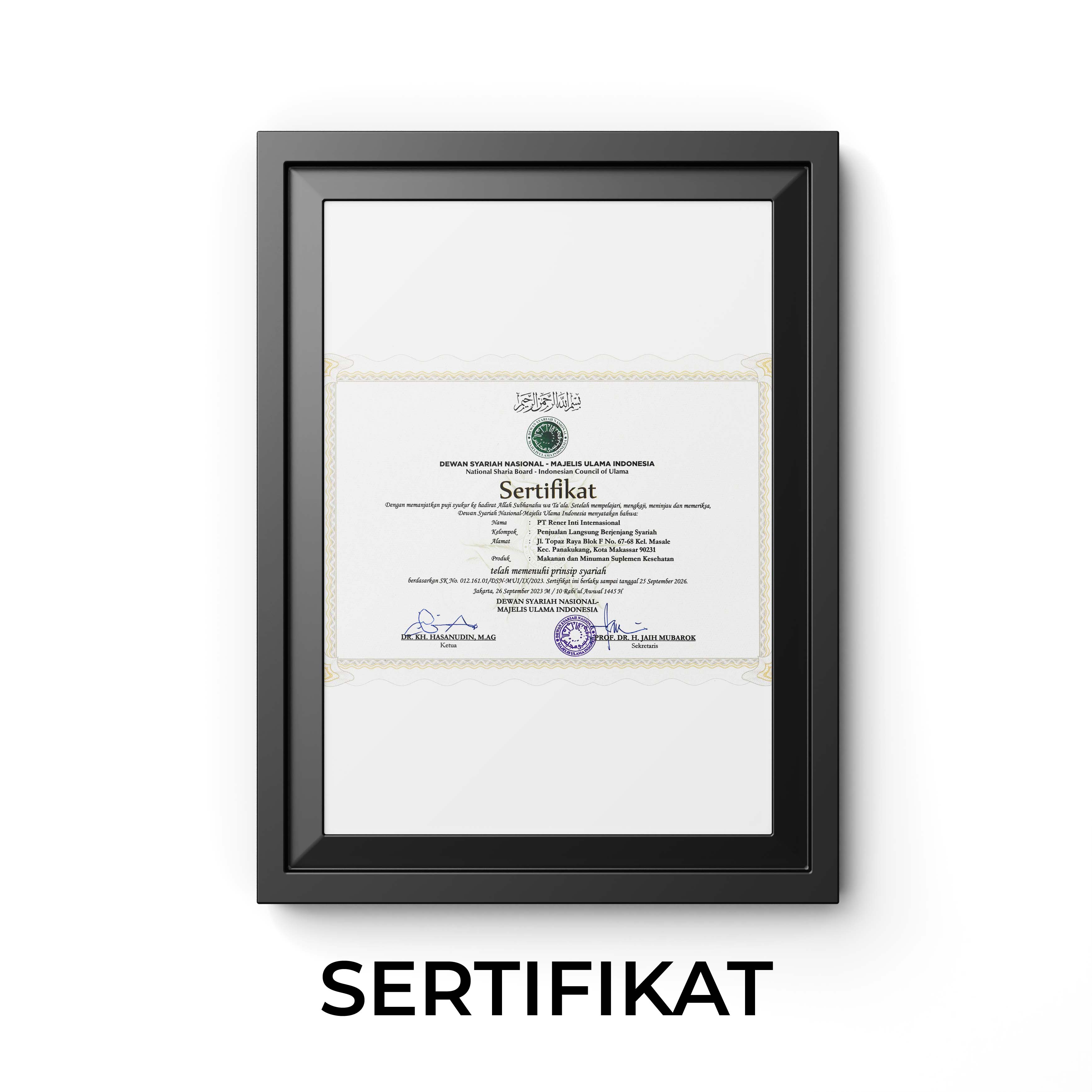 Sertifikat Renner